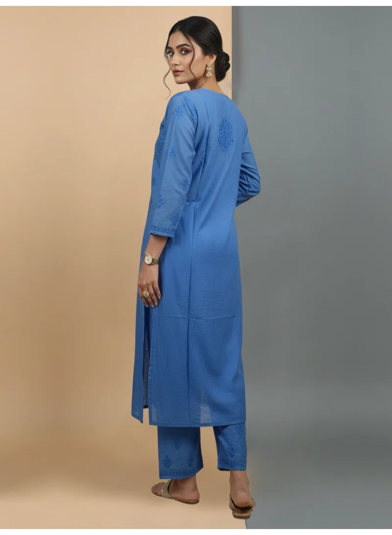 الايا طقم كورتا شانديري مطرز يدويًا للنساء